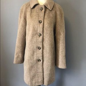 Vintage Llama Fur Peacoat